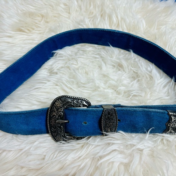 GENUINE SUEDE BLUE LEATHER COASTAL COWGIRL - Picture 7 of 7
